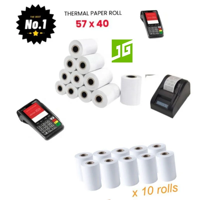 cash register thermal paper roll 55gsm 48gsm for supermarket