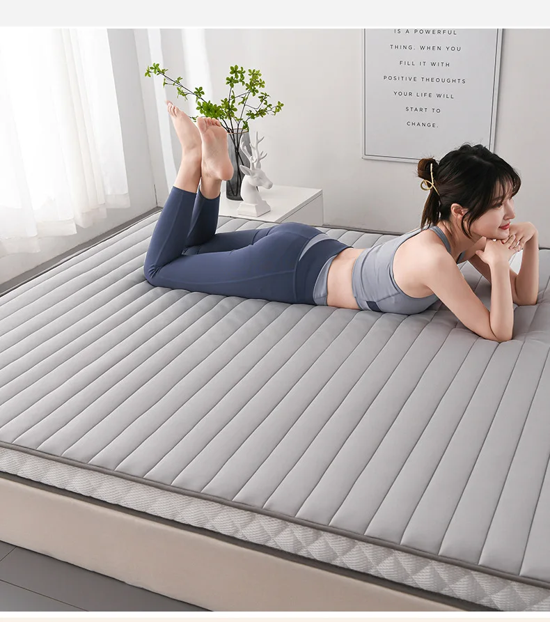 Wholesale Natural Organic Latex Mattress Full Size Thicken Latex Mattress Japanese Floor Mattress for Bedroom Student Dormitory