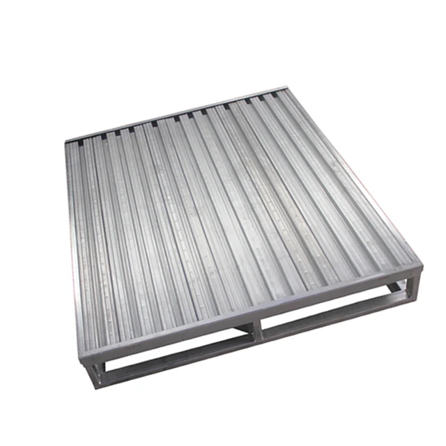 warehouse Galvanized steel type pallet 500KG steel pallet 4 way industrial steel pallet