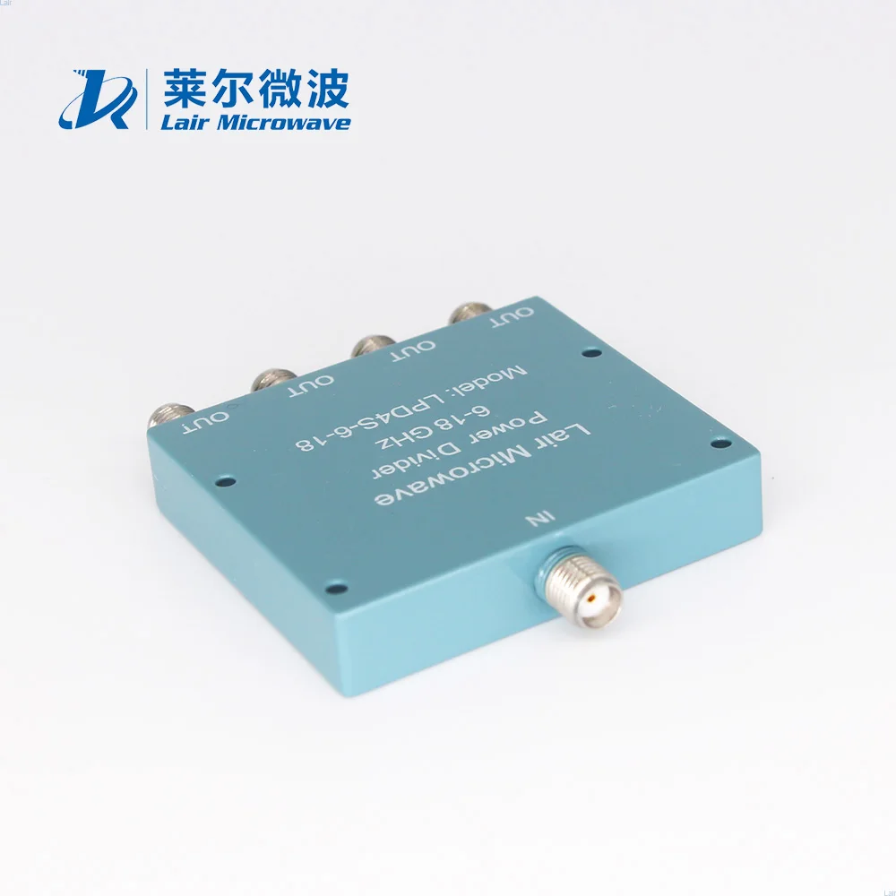 Rf Coaxial 4 way Low Loss Power Divider 6-18 GHz