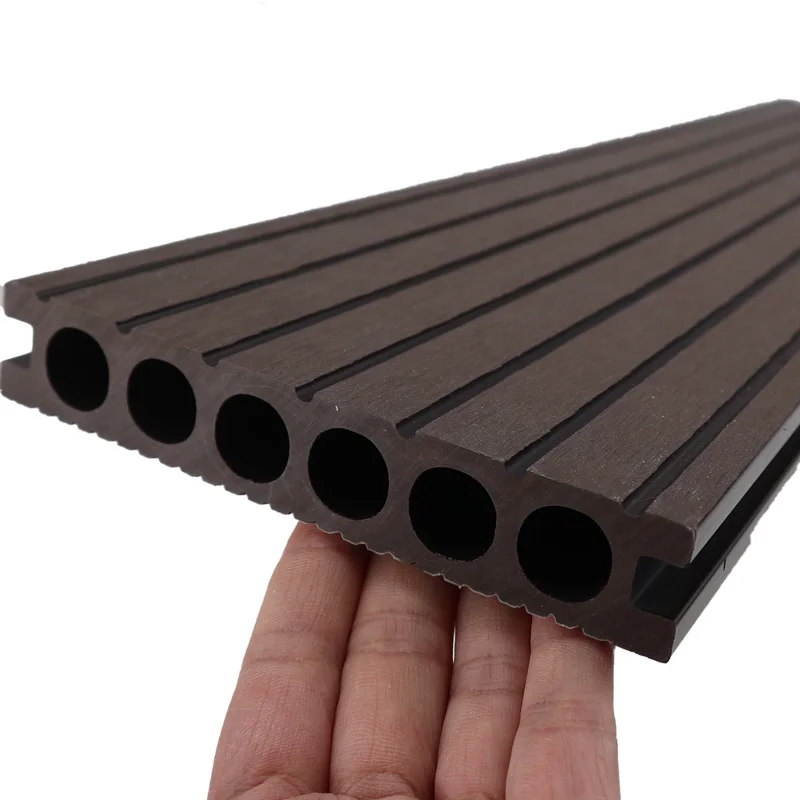 factory Foshan Waterproof Wpc Decking 3D Wood Grain Wpc Decking  Outdoor Wood Plastic Composite Deck Flooring  Boards