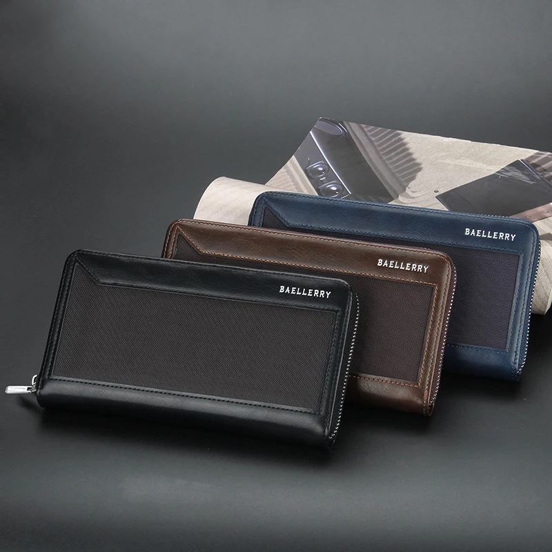 Wholesale Large Capacity Multifunction Long Clutch Wallet For Men,Gentleman Cell Phone Holder wallet