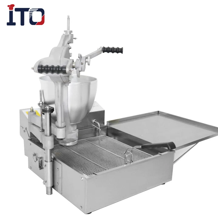 High performance Ball Flower Wave Shape 3 molds Donut Fryer Other snack machines