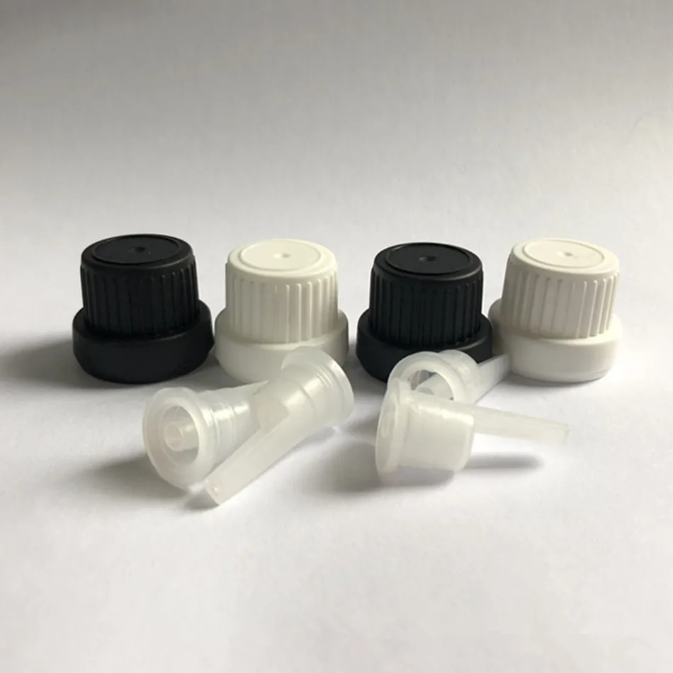 18/410 plastic tamper evident cap, tamper resistant brush cap,security ring cap with brush for essential oil bottle