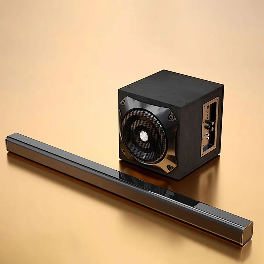 Best Wireless With Sub Woofer Theater Heavy Bass Speaker System Optical Aux Usb For Tv Soundbar Home