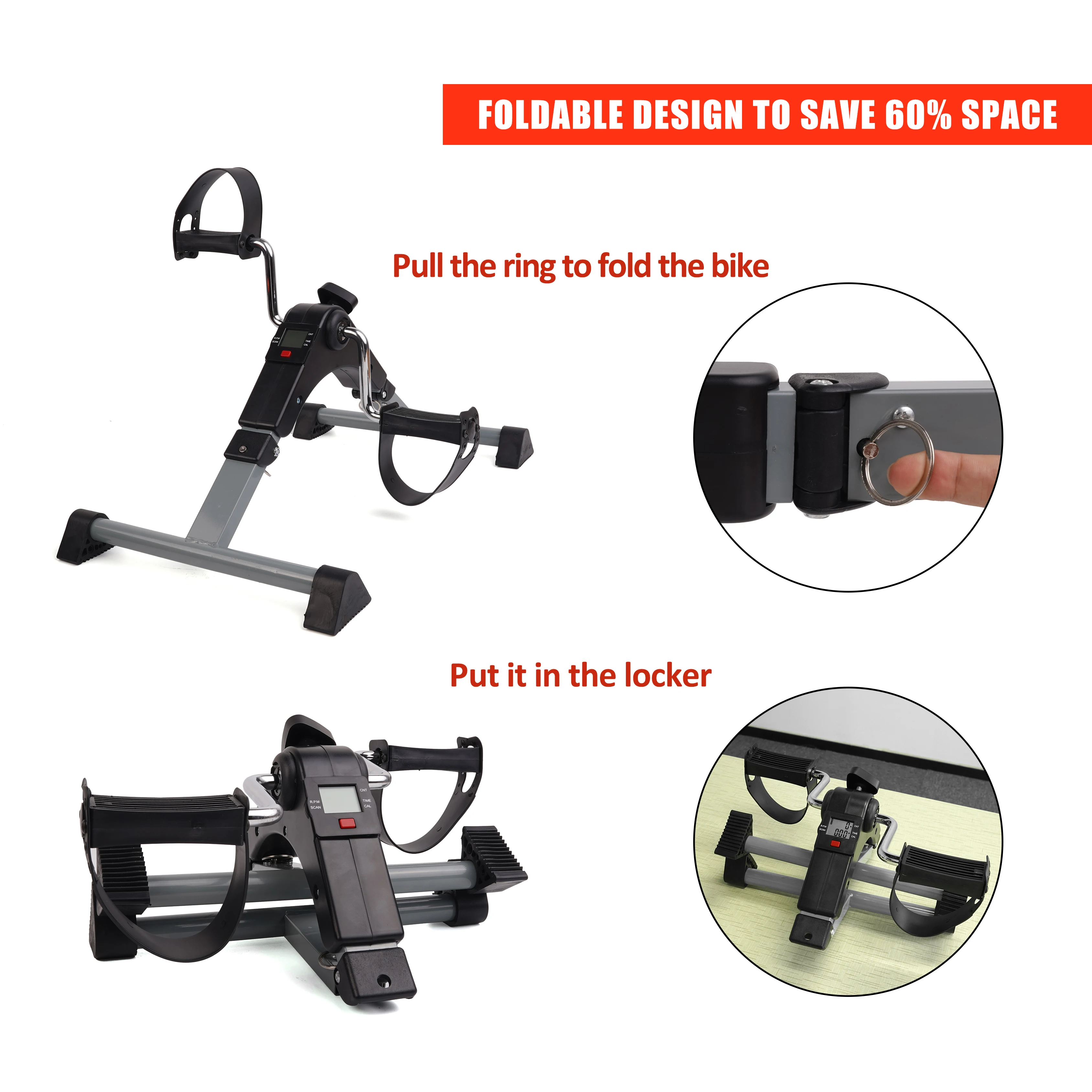 Foldable Bike  for Old People Mini Bike Exerciser with Screen Bike Manufacturer in China