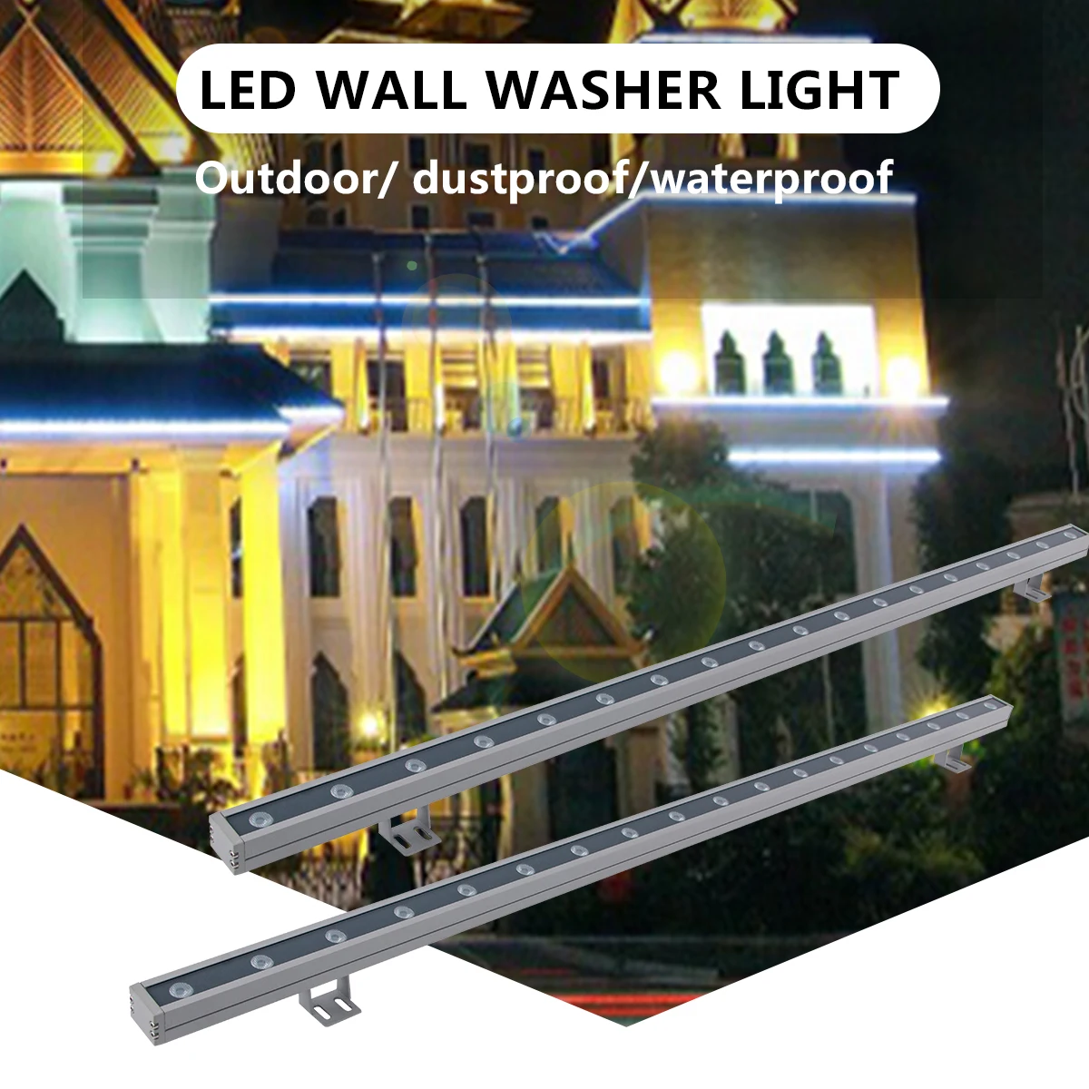 DC24V 18W 24W IP65 The best price led linear light outdoor Architectural Building Facade Bar led wall washer light