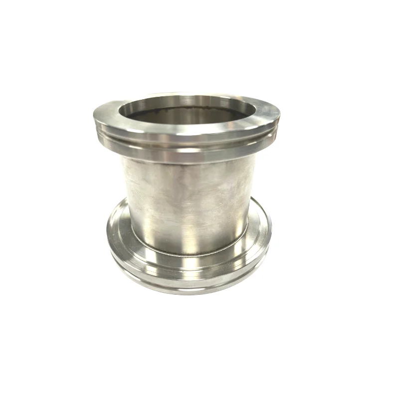 Ss304 Standard Kf Flange Kf Straight Connector Full Nipple Connector