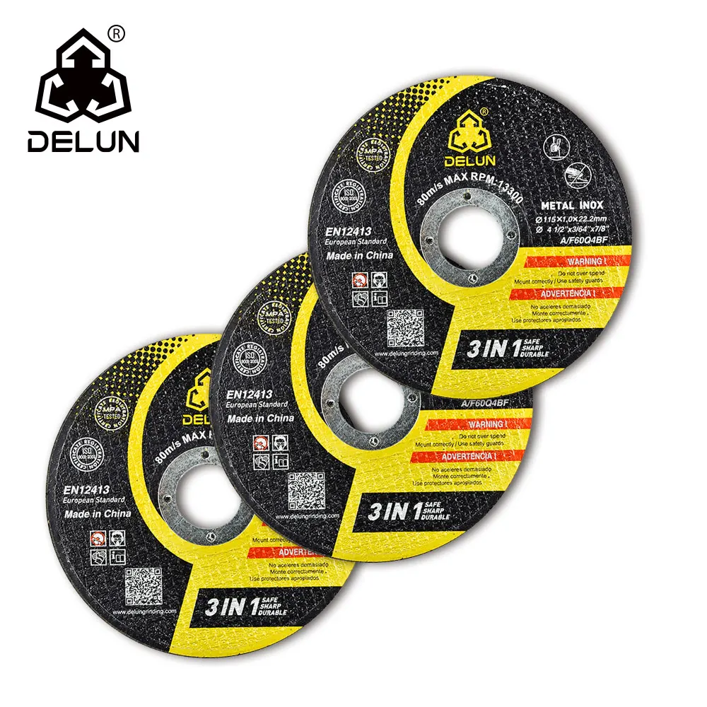 Лидер продаж абразивные отрезные диски DELUN 4 5 дюйма производство Китай международный стандарт