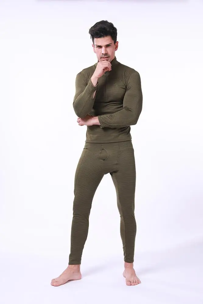 Quick dry training outdoor exercise sport fleece thermal underwear for men