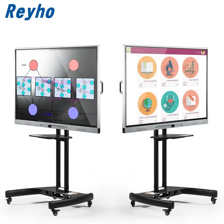 2020 Original Designed Touch Screen Whiteboard With Sliding Door for Schools and Office