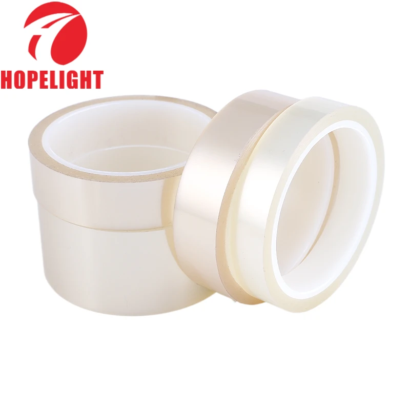 free sample china supplier high temperature 48mm silicone transparent masking pet polyester tape