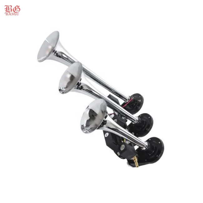 European Truck Parts Bangu 12V 24V 450 Hz 120db 3 pipes air horn electric air horn with powerful sound for truck for bus