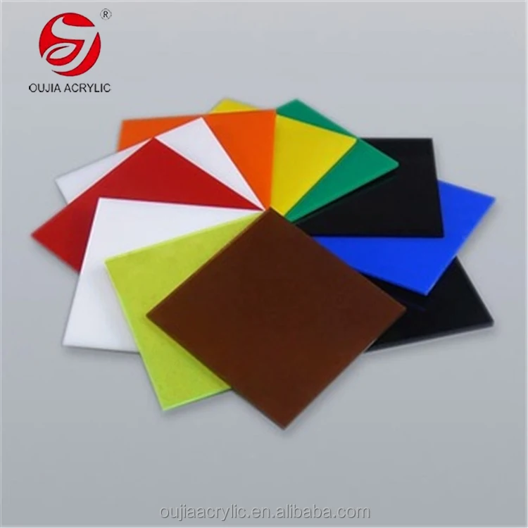 Oujia Wholesale Low Price 4*8ft Colored Cast Acrylic Sheet PMMA