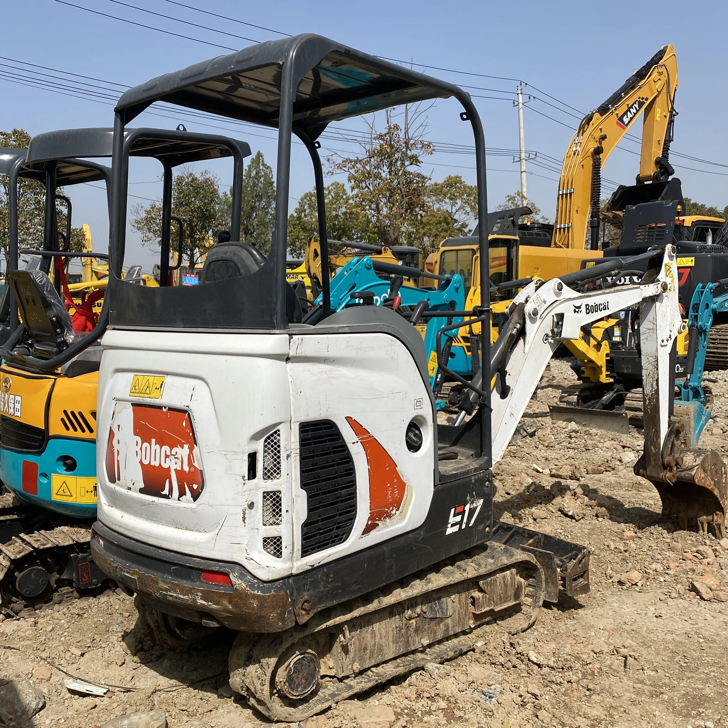Горячая продажа Подержанный 2020 Kubota E17 Bobcat мини-экскаватор