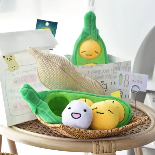 Amazon Hot Sale New Interactive Ring Paper Toys Tibetan Food Pet Toy Peas Peanut Durable Dog Squeaky Toys