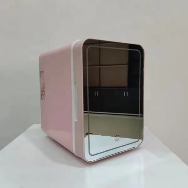 8L beauty small refrigerators customize mini car minibar makeup skincare fridge for cosmetic with mirror