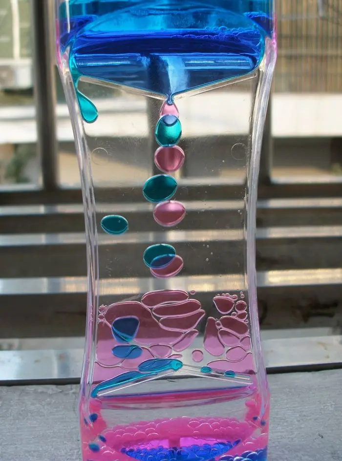 Liquid Motion Bubbler Timer for Sensory /Fidget Toy, Children Activity, Calm Relaxing Desk /Anxiety/Autism Toys