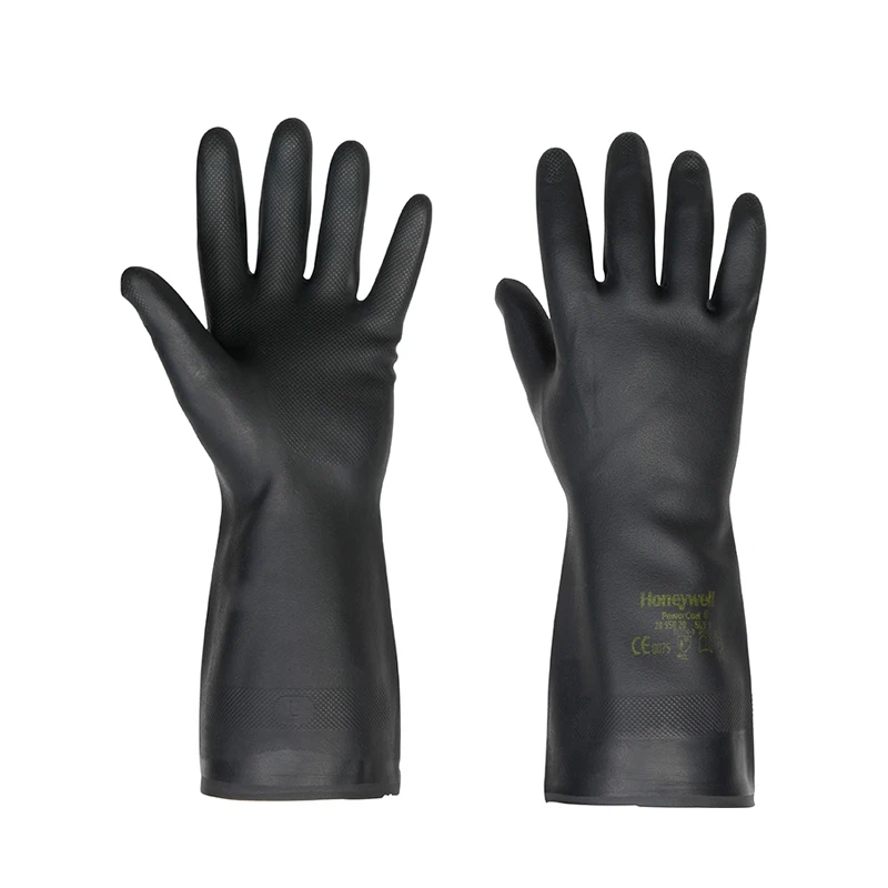 Honeywell Wholesale Durable Kitchen Cleaning  Chemical Defense Waterproof Rubber for Household Safety Long Latex neoprene gloves