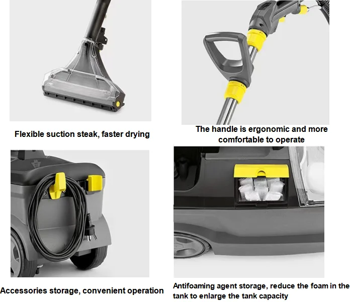 Carpet sofa curtain car interior mattress vacuum steam cleaner machine