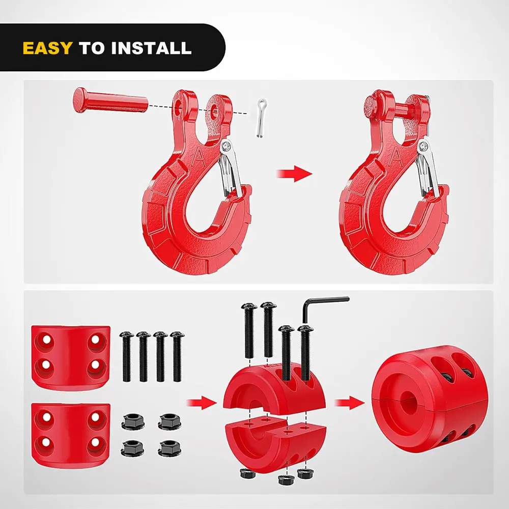 High Cost Performance Forge Towing Us Standard Trailer Boat Atv Utv Winch Strap Cable S Hook Mount Stop Stopper For Boat Trailer