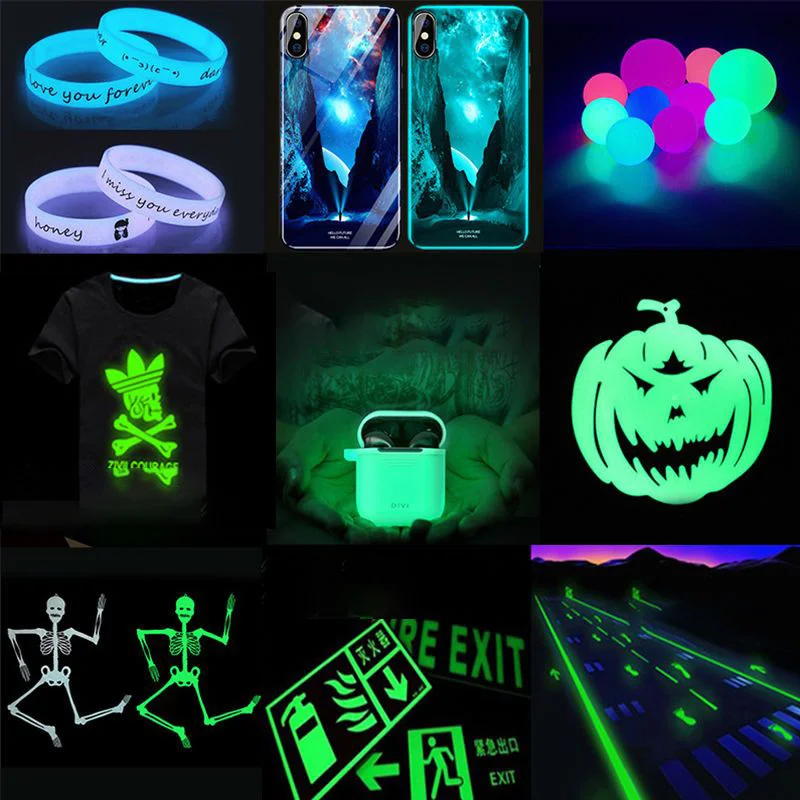 Hot Selling Red Phosphorous Powder Glow In The Dark Paint Powder Pigment