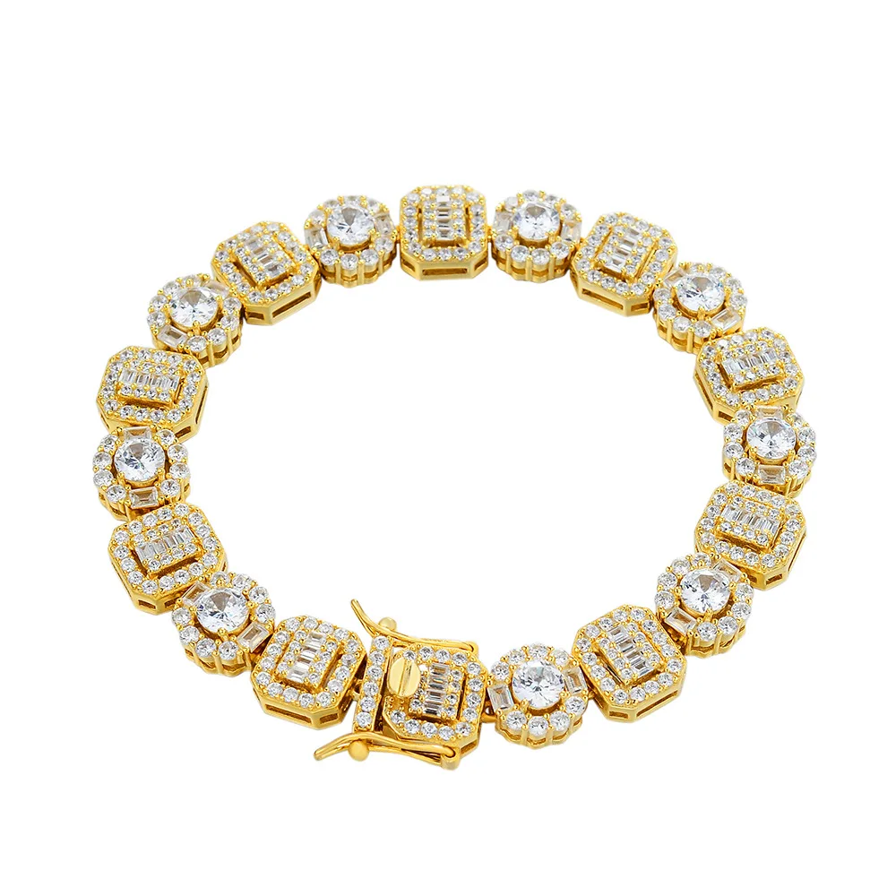 Baifu Jewelry wholesale price tennis sterling silver 925 moissanite hiphop cuban chain