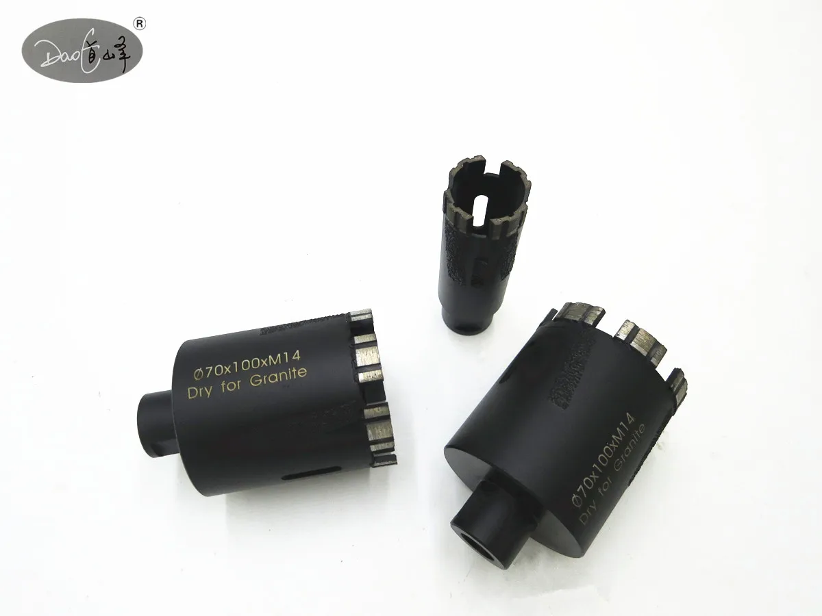 Dry Diamond Core Drill Bit  Thread for Granite core drill bit dry drill bit