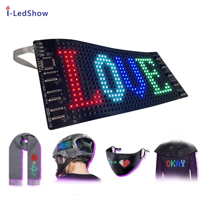 iledshow Custom El T Shirt led Sheets Tv Oled Screen Pix Signage P2.5  Display Panels  Indoor Flexible Led Panel