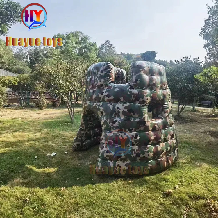 Unique Design New Sport Games Amazing Inflatable Paintball Bunker Gun Equipment for Sports Field