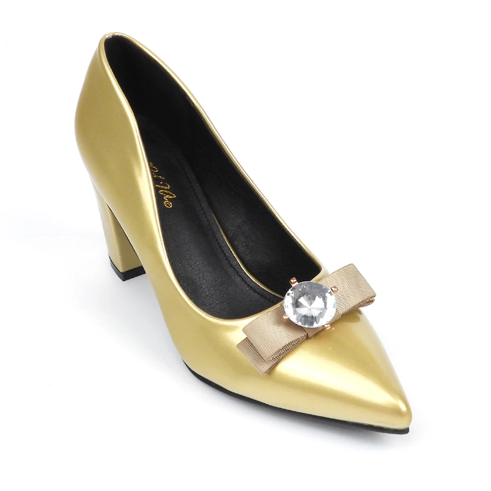 Fancy Bow Shape Rhinestone Shoe Clips Accessories Decorative Shoe Buckle