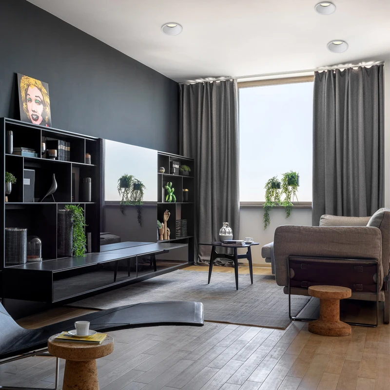 Europe Hot Selling Led Cob Super Slim Bezels Anti Glare Downlights GU10 Commercial Corridor Deep Cup