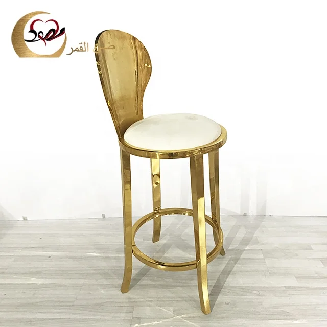 
Contemporary modern hotel stainless steel bar stools chairs made in china 