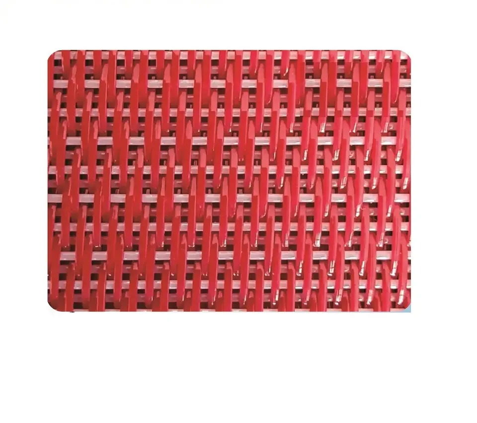 4 shaft flat yarn 1.5layer anti-static conveyor belt for nonwoven