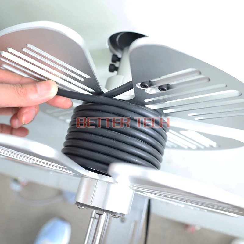 Automatic meter counting flat cable coiling and winding machine