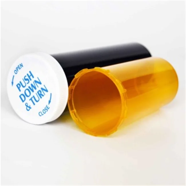 Medicine Pill Bottles / Child-Resistant Lids Empty Prescription Pill Vial Container 19 Drams