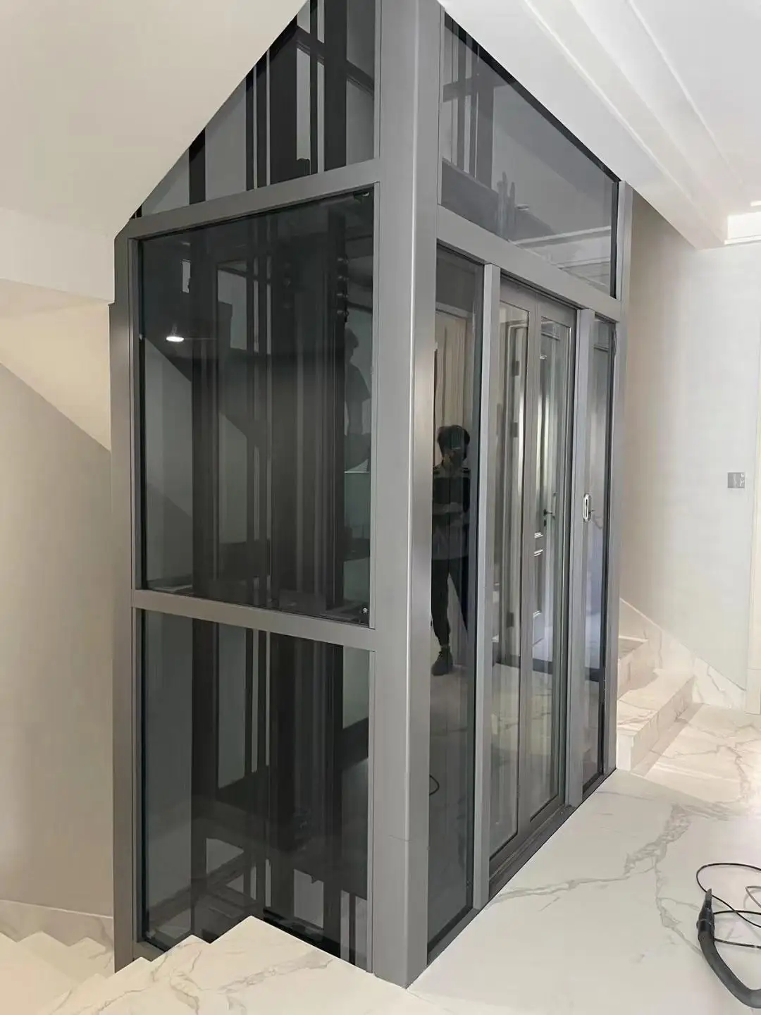 2-4 Floors Portable Home Lift Small Home Elevator Hydraulic Residential Stair Lift For Homes Villa