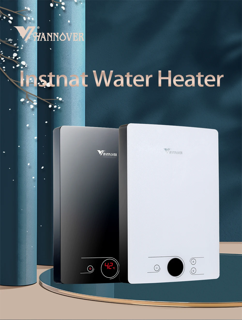 Tankless Water Heater Electric, Instant Hot Water Heater Under Sink 3000W 110V On Demand Mini Water Heater  RV Kitchen Bathroom