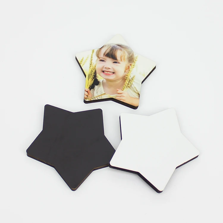 Wholesale customized shape wood DIY blank sublimation fridge magnet