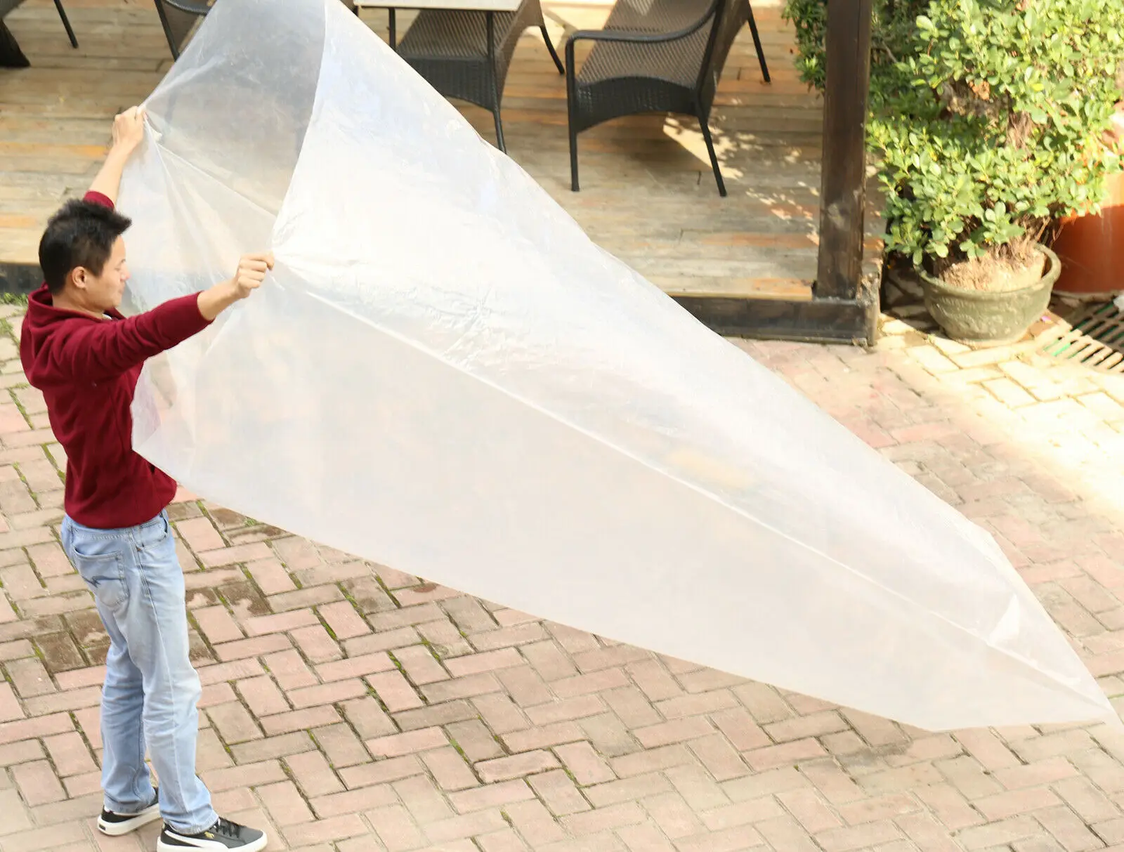 plastic pe packaging big film printing bag,pe package film