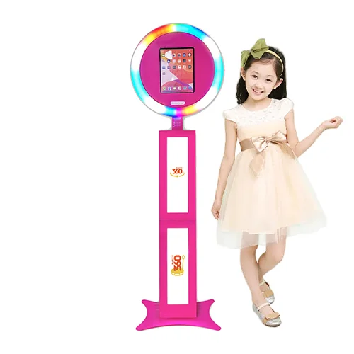 2024 High Quality Portable Ipad Photo Booth 10.2 Ipad Air Photo Booth Black Commercial Rental