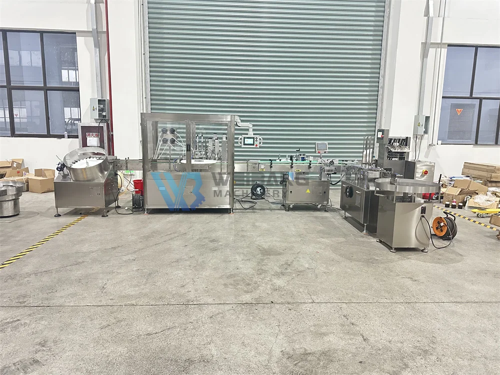 Automatic 30ml 50ml 60ml 120ml Chubby Gorilla Filling Machine Bottle Liquid Filling Capping And Labeling Machine