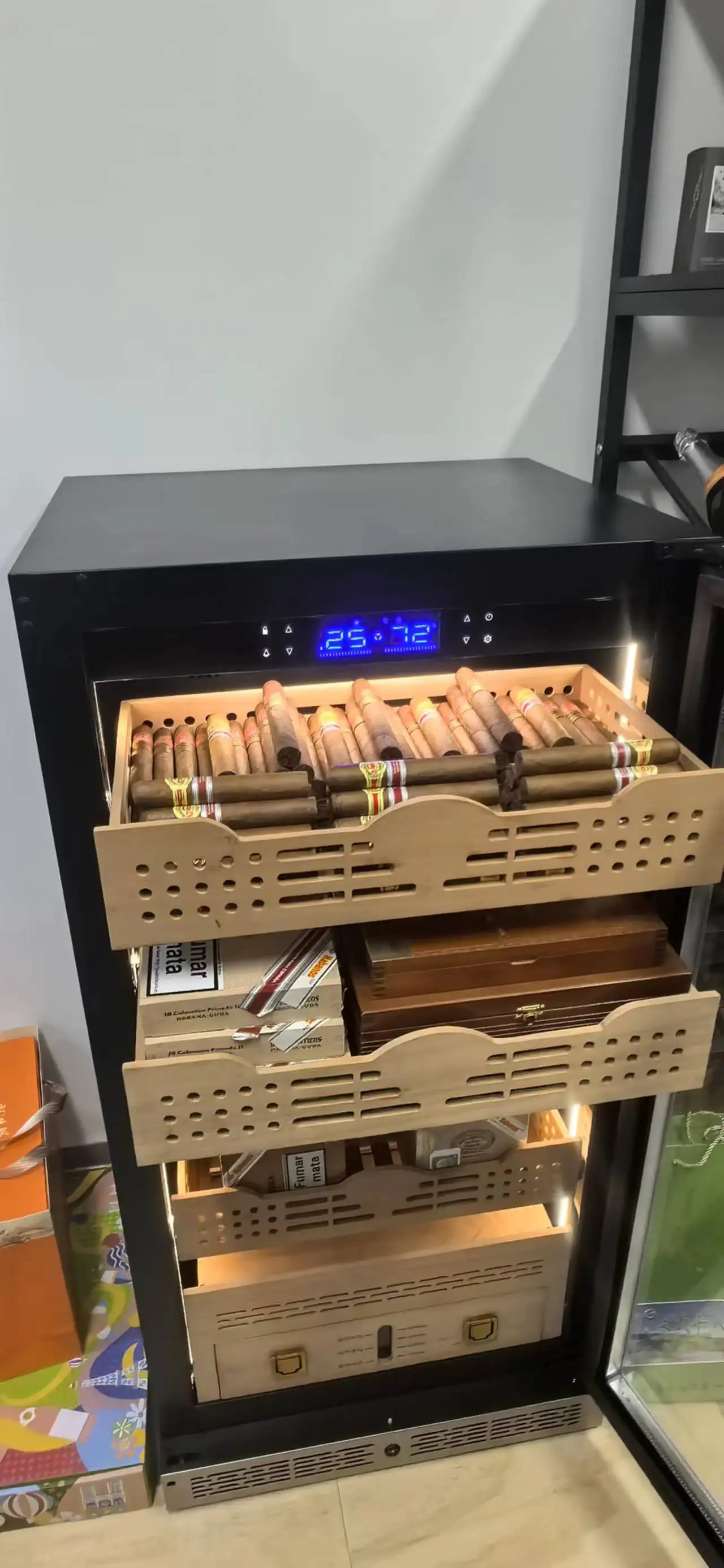 NUELEAD 220L High End Cedar Cigar Humidor Cabinet