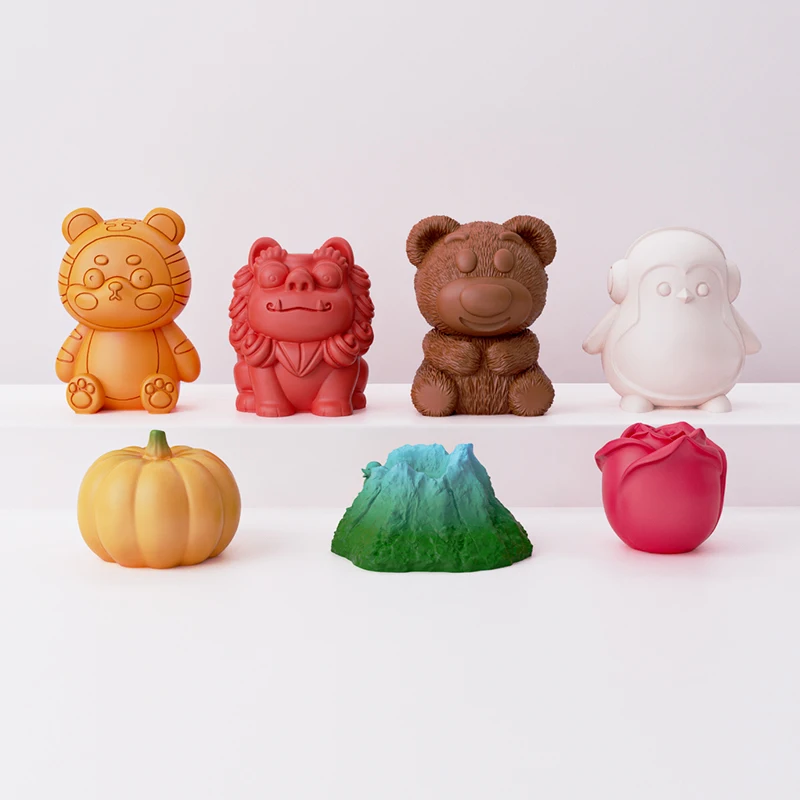 New Design 4 Inches Bear Bouncy Pudding Silicone Mousse Cake Mold for Mousse Making