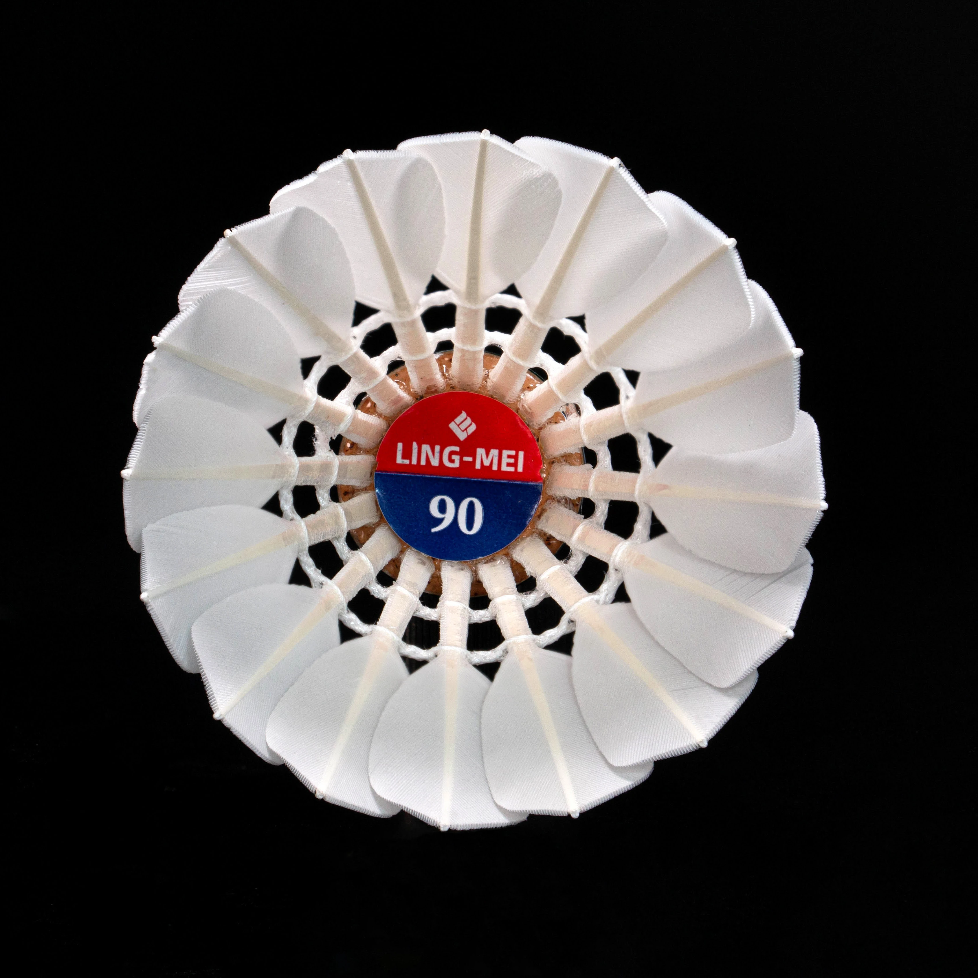 Super quality lingmei 90 natural cork class A goose feather badminton shuttlecock