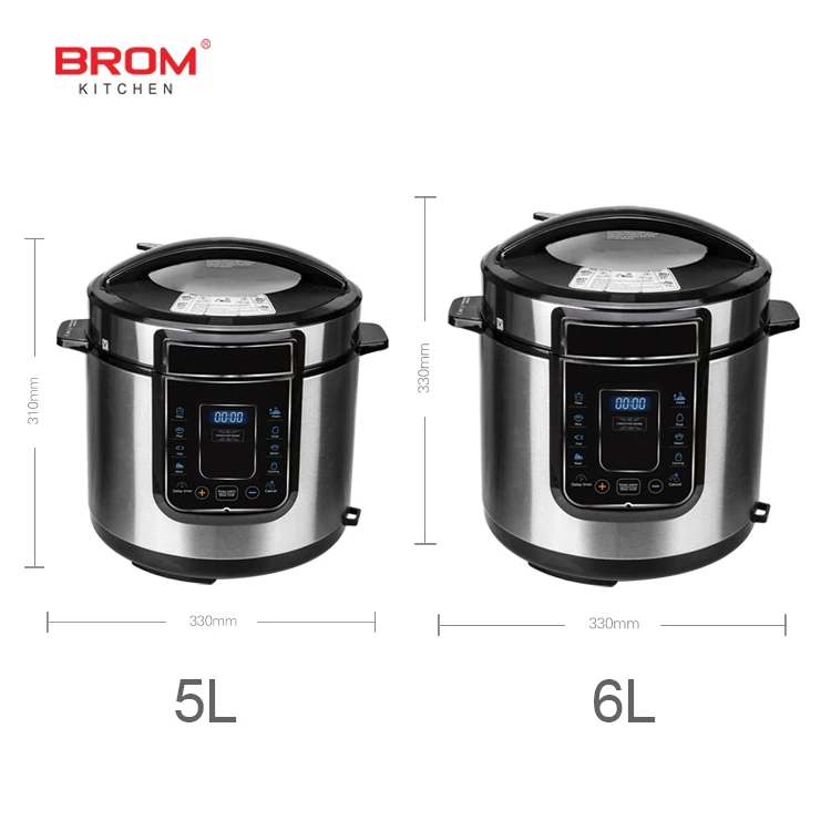 multifunctional pot nonstick aluminum liner stainless steel touch screen electric pressure cooker