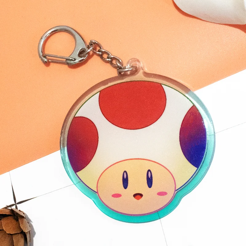 Cute Custom Design Custom Acrylic Plastic Keychain Charm With Epoxy Amine Acrylic Keychain