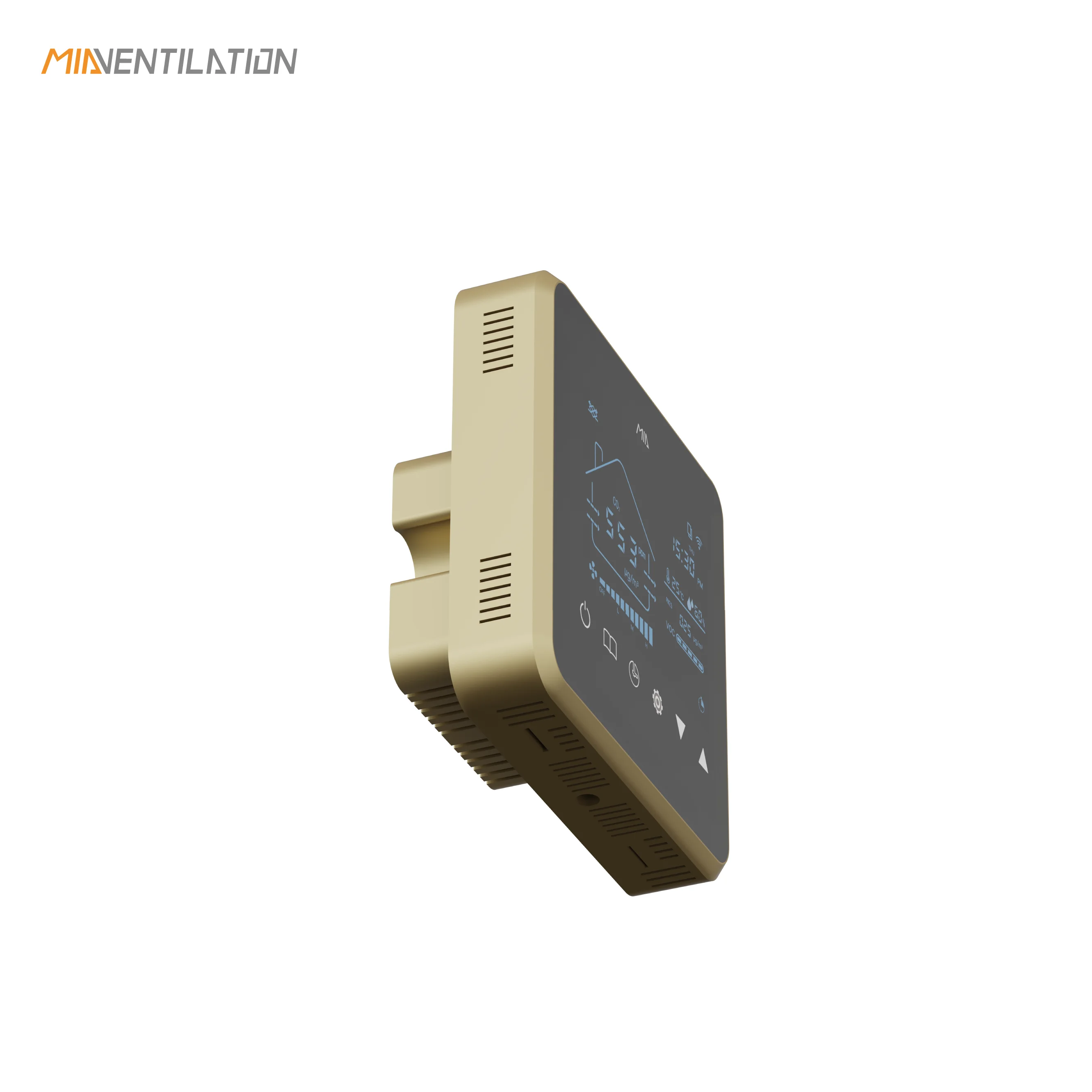 HRV ERV MVHR HVAC System Controller Suitable for AC EC DC Fans 86*86mm Smart Home Tuya WIFI RS485