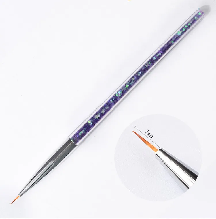 2022 new style Sequins Nail Art Brush 7/9/11 mm Drawing Painting Carving Pen Manicure Tools  Acrylic Liner UV Gel Decorations