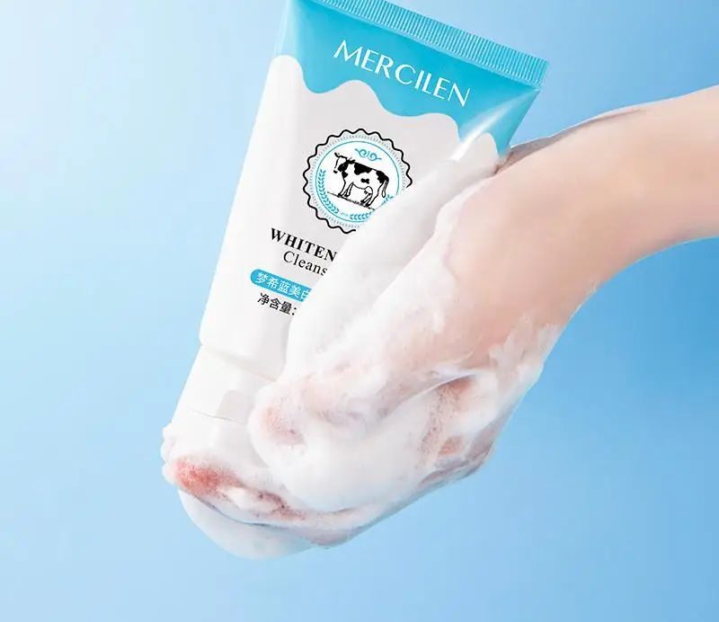 Super Easy to Use Milk Cleanser 120g Deep Cleansing Face Refreshing Foam Whitening Cleanser